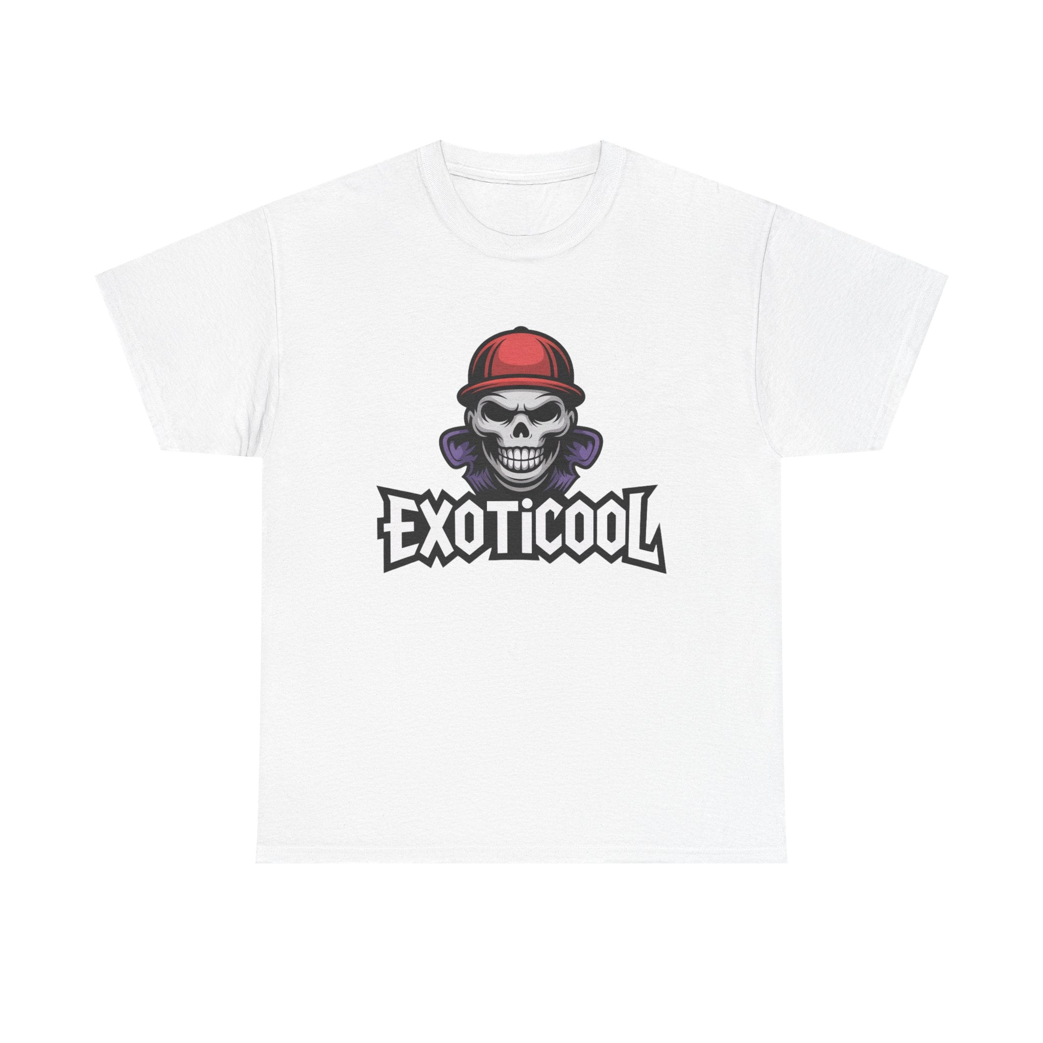 Exoticool Unisex Skull Ball Cap Graphic Tee