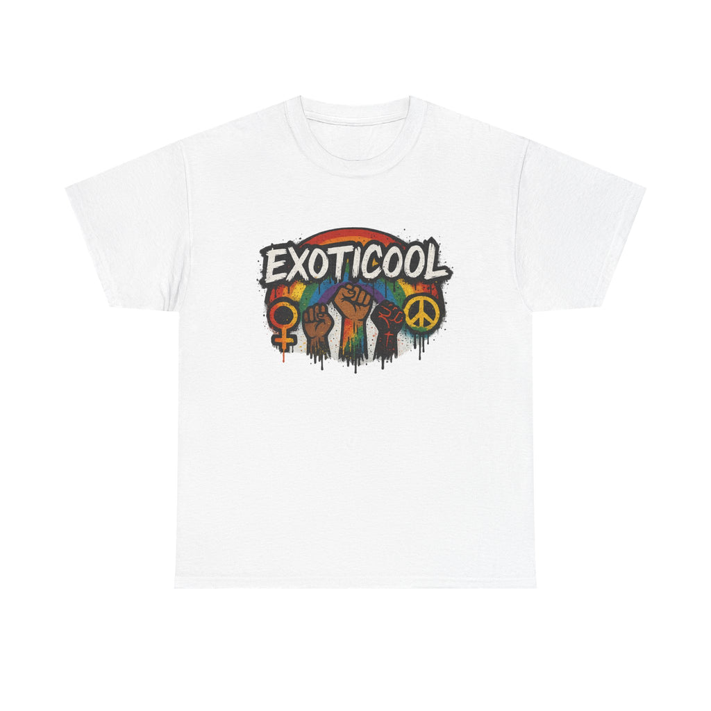 Exoticool Unisex Cotton Tee, Empowerment T-Shirt, Social Justice Apparel, Statement Tee, Gift for Activists, Pride Wear, Casual Wear