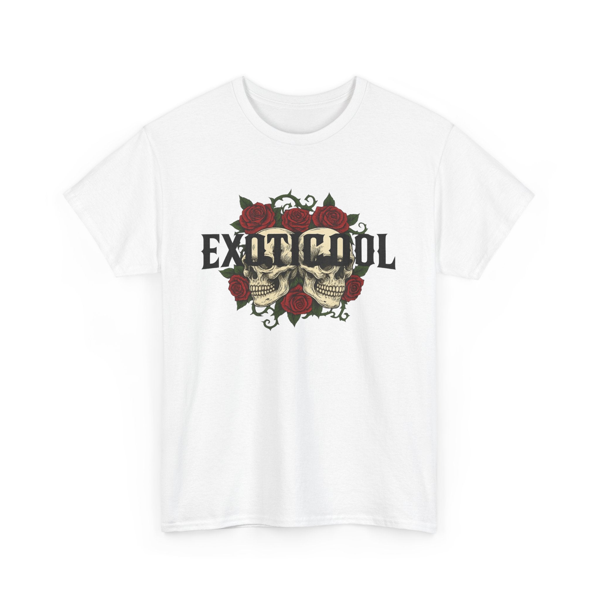 Exoticool Skull & Roses Graphic tee