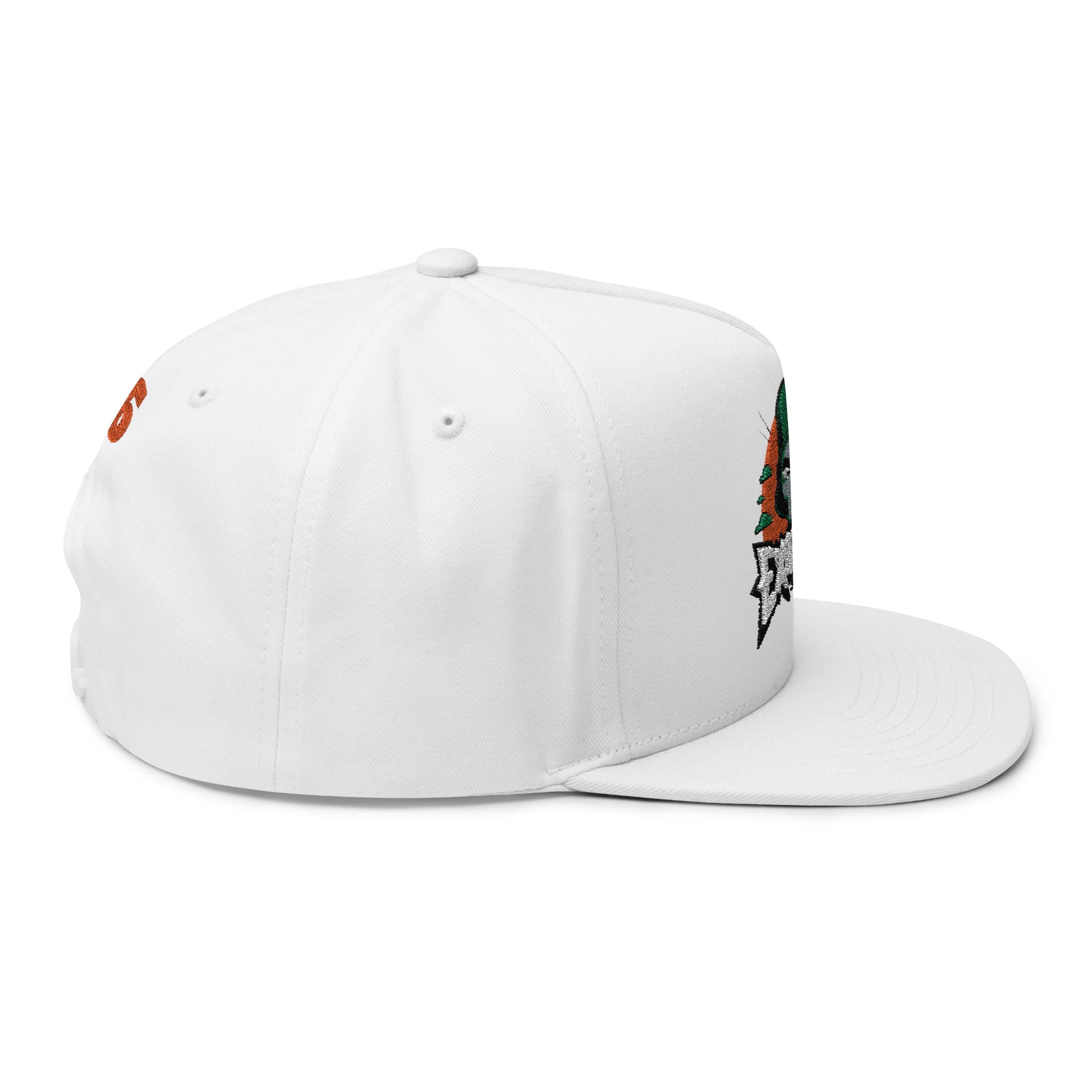 Flat Bill Cap - Alien Soldier Exoticool Brand Logo 66 Embroidered Hat