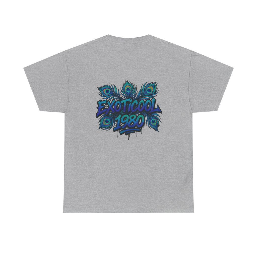 Peacock Graphic Tee - Artistic Bird Design T-Shirt