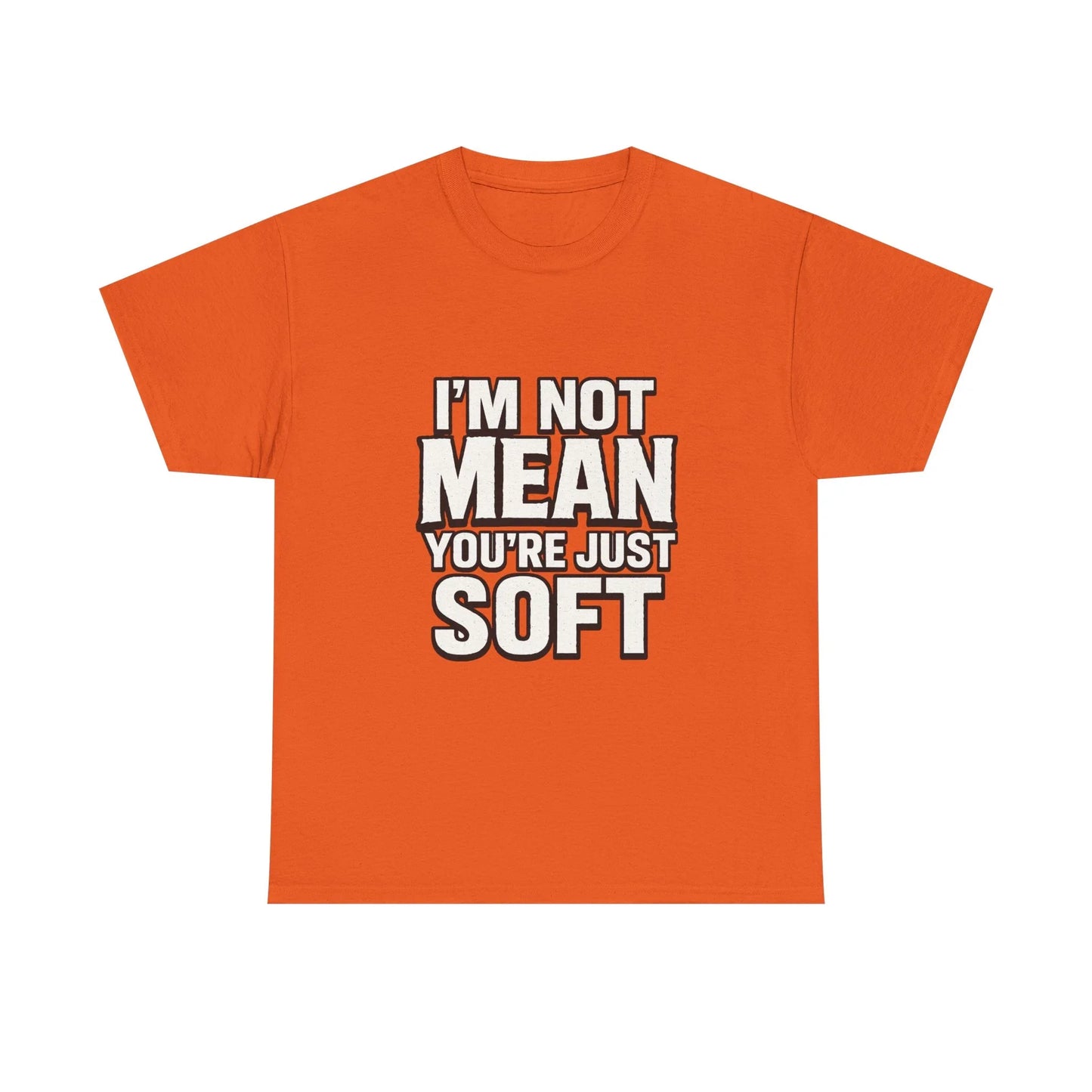 Funny Graphic Tee - Unisex Heavy Cotton Orange