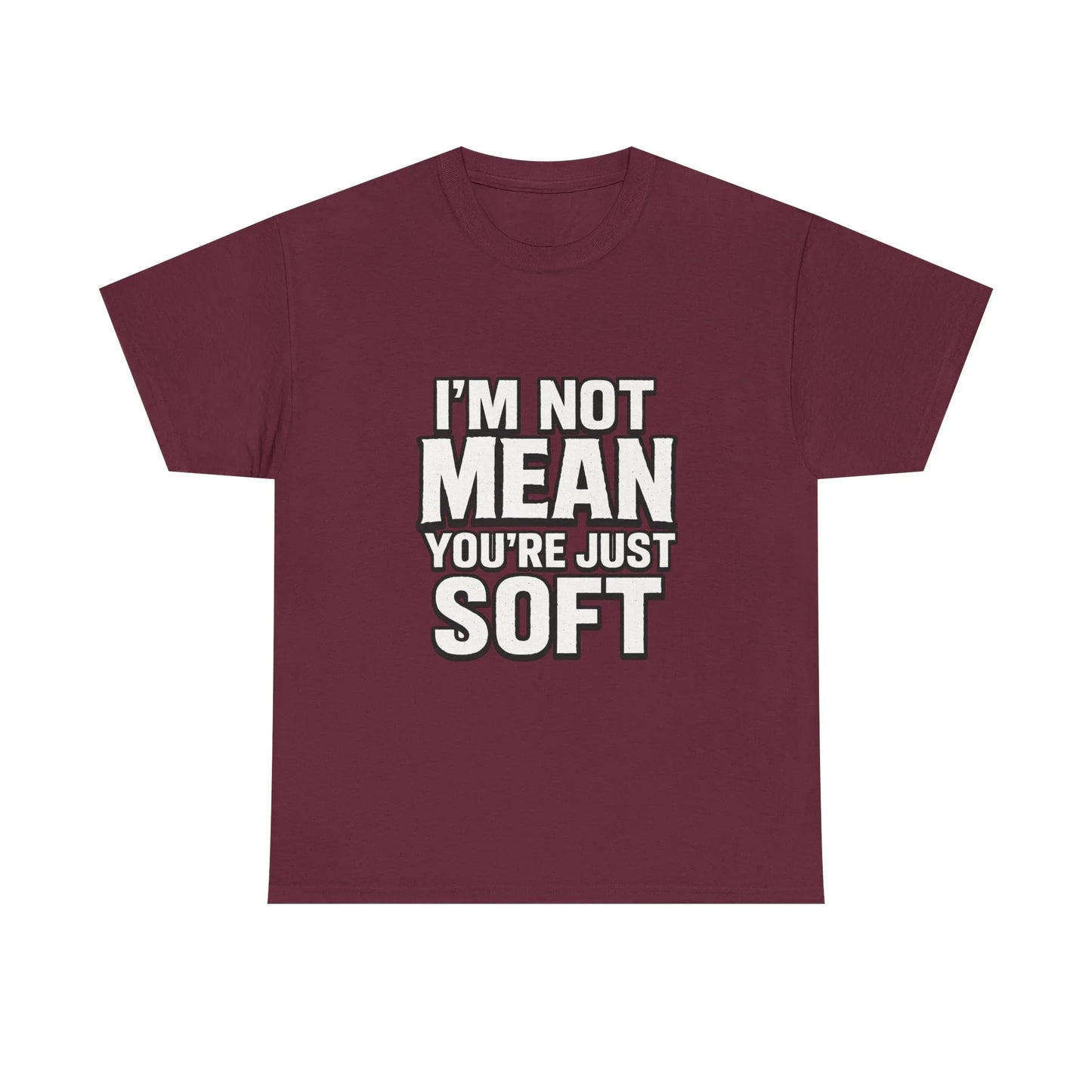 Funny Graphic Tee - Unisex Heavy Cotton Maroon