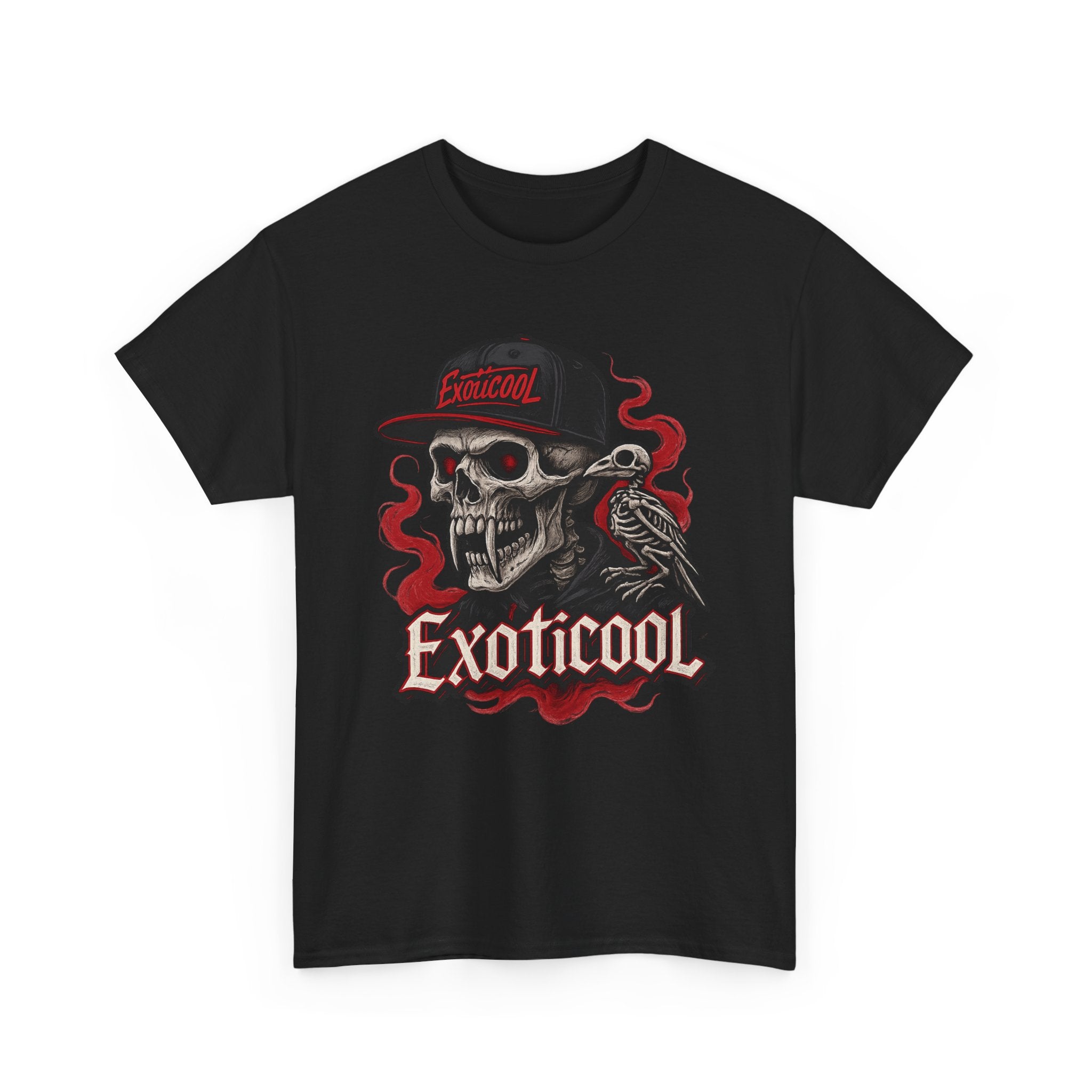 Skull Buzzard Bones Graphic Tee - Edgy Streetwear Design
