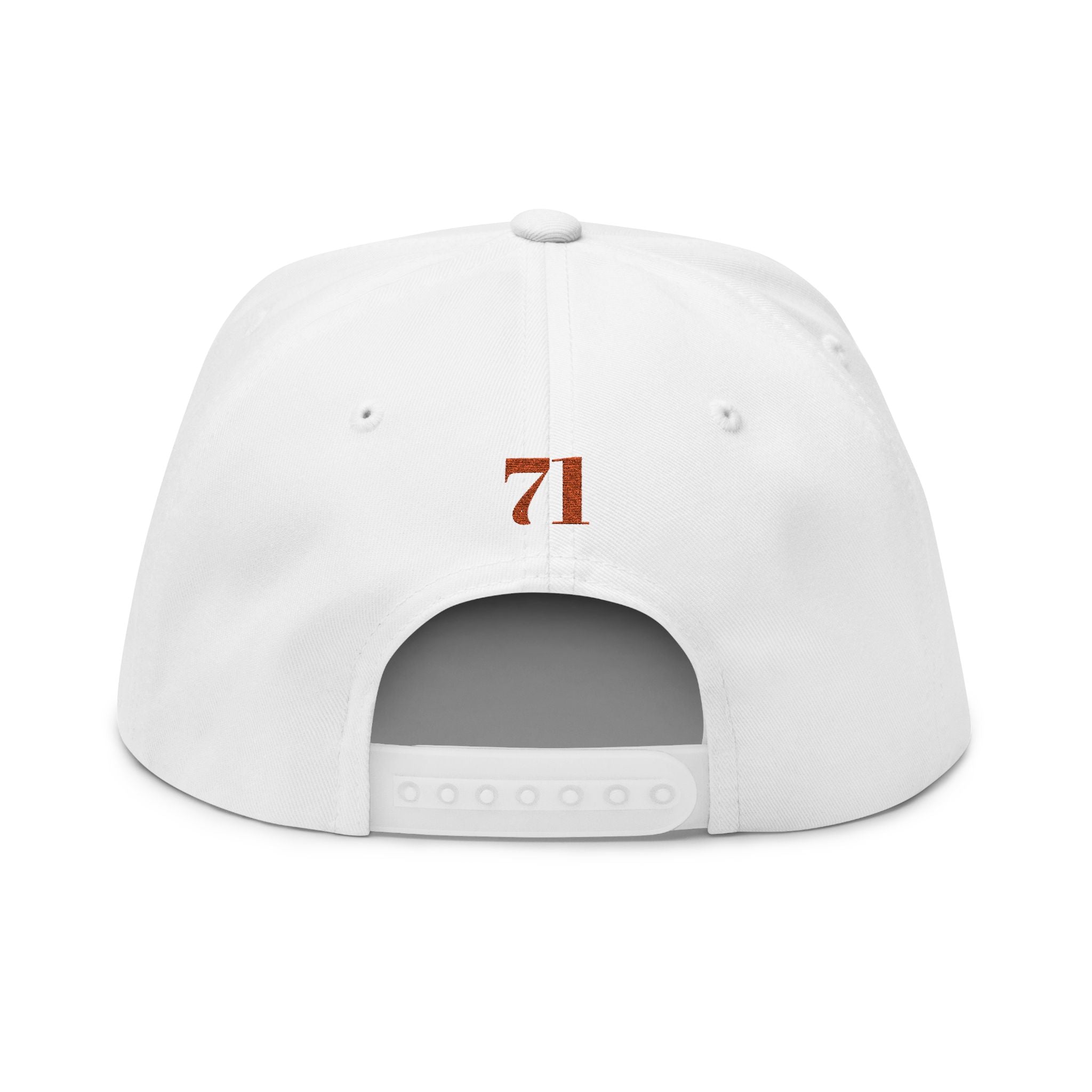 Embroidered Flat Bill Cap - Exoticool Rainbow Eyes Wings Dripping Hat