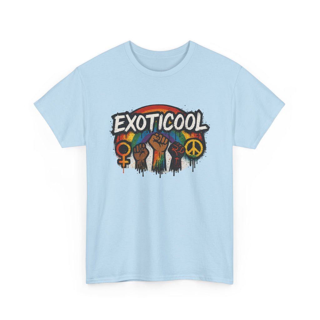 Exoticool Unisex Cotton Tee, Empowerment T-Shirt, Social Justice Apparel, Statement Tee, Gift for Activists, Pride Wear, Casual Wear