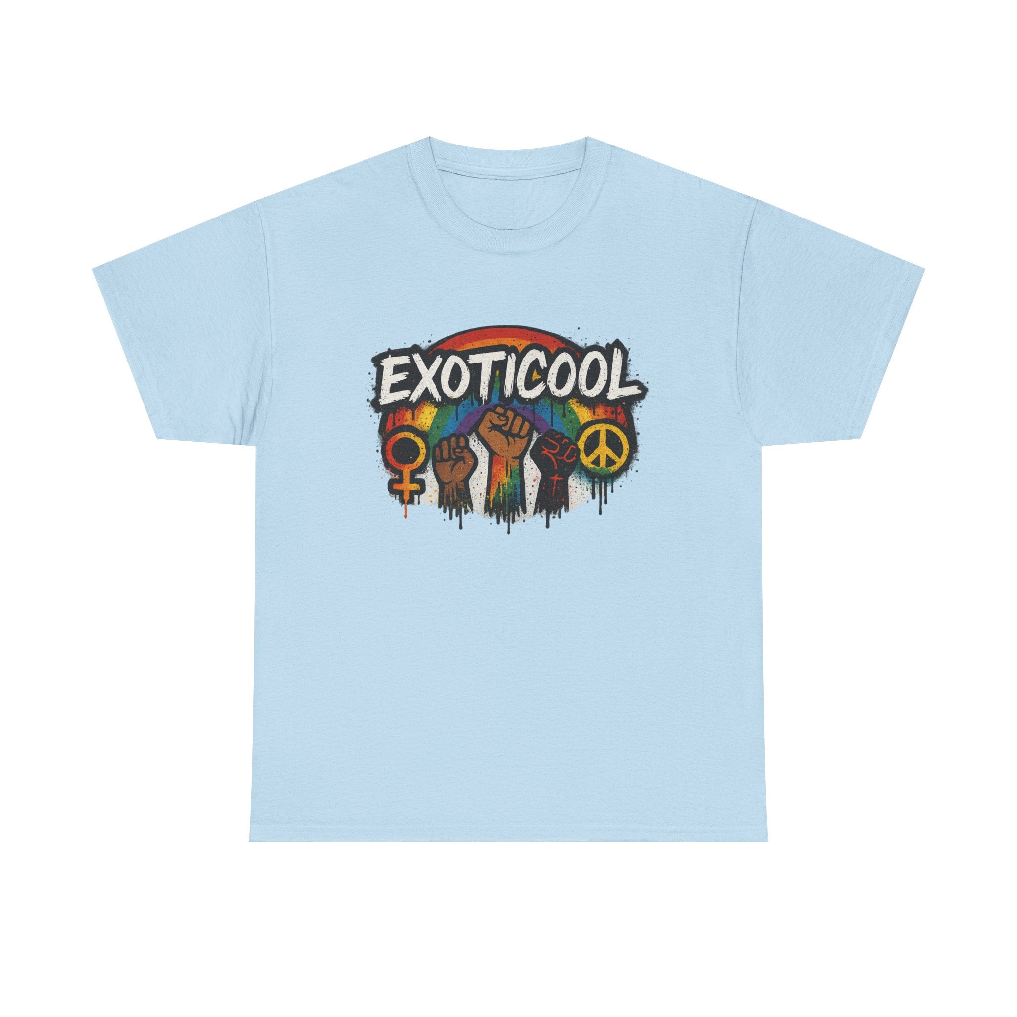 Exoticool Unisex Cotton Tee, Empowerment T-Shirt, Social Justice Apparel, Statement Tee, Gift for Activists, Pride Wear, Casual Wear