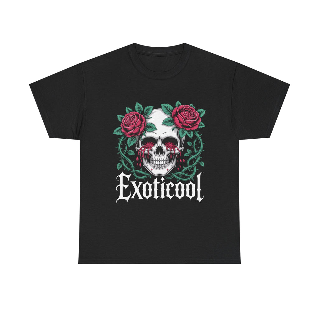 Exoticool Skull Bleeding Eyes Graphic Tee